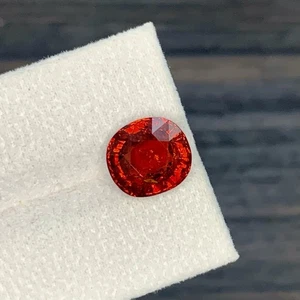 6,77 Karat - Natürlicher SPESSARTIT GRANAT 11x10 mm Kissenschliff Edelstein - Bild 1 von 7