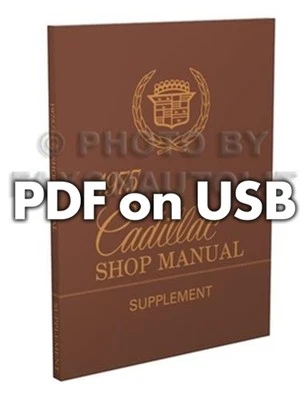 Cadillac 1974-1975 PDF en USB manual de servicio de taller y reparación de carrocería Foto 1 de 4