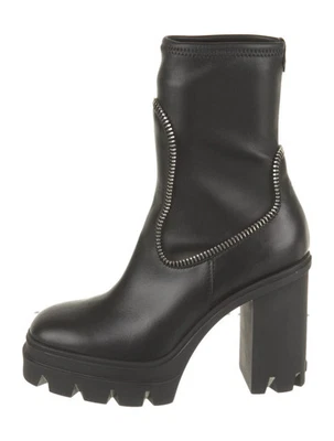 GIUSEPPE ZANOTTI Cubalibre Cuero Negro Calcetín Botas Talla 6.5 IT 36.5 Bueno Foto 1 de 4