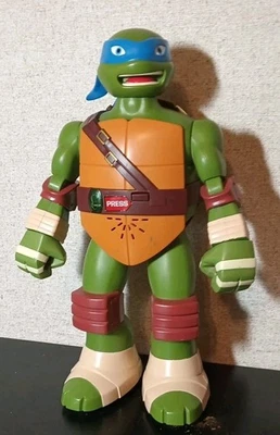 Teenage Mutant Ninja Turtles 14" TALKING Leo LEONARDO FIGURE Viacom Playmates - Image 1 of 2