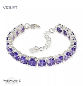 NEW Park Lane VIOLET Impression Bracelet 40 Carats of BIG Bling RV $188 - Picture 1 of 13