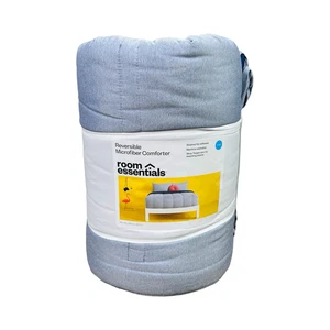 Room Essentials Reversible Microfiber Comforter King Size 106” x 92” Bedding - Picture 1 of 3