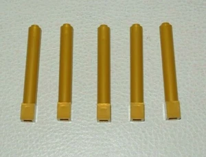 LEGO : 5x pilier support 1 x 1 x 6 - réf 43888 or nacré - set 41154 41153 41101 - Imagen 1 de 1