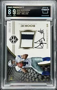 DAK PRESCOTT LIMITED /299 2016 RPA ROOKIE AUTO RC PATCH 3 COLOR - Picture 1 of 2