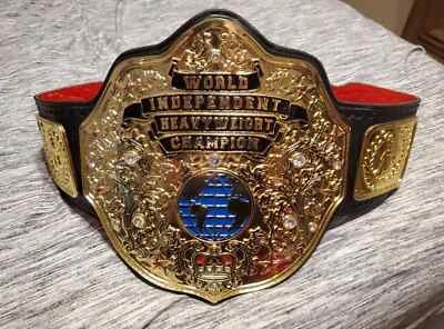 Nuevo Cinturón de Lucha Personalizado Independiente Campeonato Mundial Peso Pesado 2mm Latón Foto 1 de 4