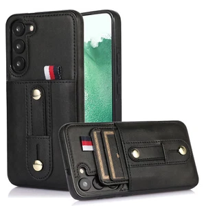 Shockproof Pull Up Card Set Wallet Leather Case Cover For Samsung Galaxy Phone - Picture 1 of 54