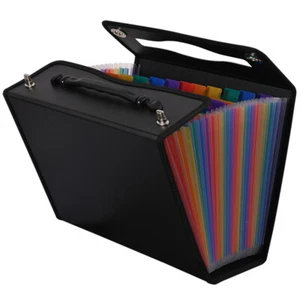Compact A4 Paper Size File Organizer - Expanding File Folder with 24 Pockets - Picture 1 of 7