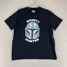 Star Wars The Mandalorian Bounty Hunter T-Shirt Mens XXL Black Short Sleeve