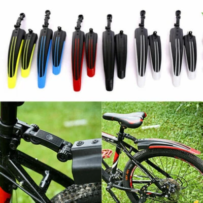 1pair Mountain Bike Bicycle Cycling Tire Front/Rear Mud Guards Mudguard Fende - Image 1 of 4