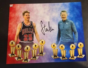 Steve Kerr Autograph Signed 8x10 Photo Chicago Bulls Golden State Warriors - Picture 1 of 1