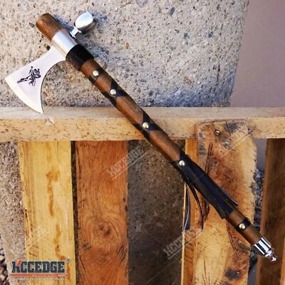 19" TOMAHAWK Replica Outdoor Camping Decoration Display Axe PEACE PIPE - Image 1 of 4
