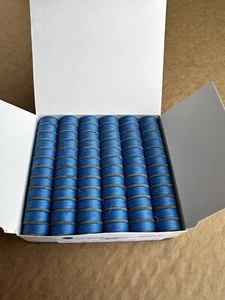 Coats Prewound Bobbins Size L 144pcs 40697 (blue) Tex18 Astra 100% Poly spun B49 - Picture 1 of 2
