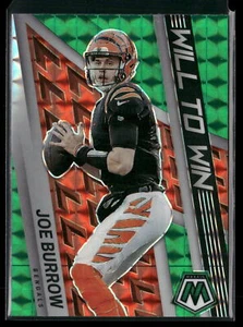 Mosaico Panini 2022 #WW-2 Joe Burrow Will to Win mosaico verde - Imagen 1 de 2