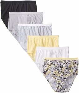 Fruit of the Loom Women`s 6pk Assorted Cotton Briefs - Picture 1 of 2