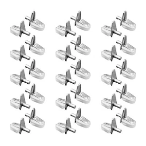 30 Pcs Shelf Supports Shelf Bracket Pegs Shelf Adjustable Shelving Brackets S.. - Picture 1 of 7