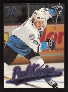 1996 Fleer Ultra  #2 Paul Kariya Anaheim Mighty Ducks