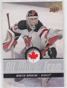 08/09 UD..MARTIN BRODEUR..EQUIPO DE TODO EL MUNDO..# AWT-5..DIABLOS..ENVÍO COMBINADO GRATUITO - Imagen 1 de 1