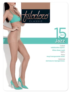 Collant da donna Filodoro Jazz 15 den velatissimi opachi con tassello igienico - Imagen 1 de 3
