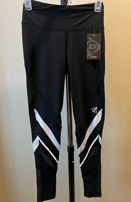 DUNLOP SPORT PERFORMANCE Women’s Size Small Sheer Athletic Leggings Black P-33 - Image 1 of 4