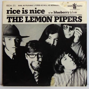 Lemon Pipers – Rice Is Nice / Blueberry Blue 1967 Buddah 7" 45 + Pic Sleeve VG++ - Picture 1 of 6