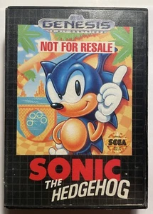 Vintage Sega Genesis Sonic The Hedgehog 1991 Video Game In Box - Picture 1 of 3