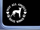 Italienischer Windhund Aufkleber Engel OS 365 Vinyl 6" Aufkleber