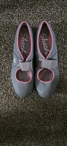 Skechers Mary Jane Damen-Sneaker Slipper grau Größe 10 gebraucht, in einwandfreiem Zustand - Bild 1 von 4