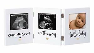 Pearhead Triple Sonogram Keepsake Frame Ultrasound Picture Frame Baby Shower ...