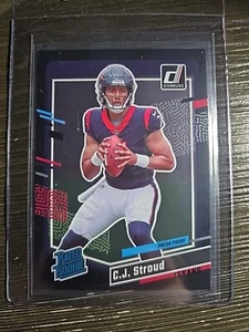 CJ Stroud 2023 Panini Donruss Football Rated Rookie 09/10 Black Press Proof RC - Picture 1 of 3