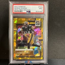 2022 Donruss George Pickens Optic Preview Gold Ice /10 PSA 10 Pop 1