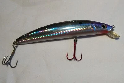 Yo-Zuri Crystal Minnow C-4, Colorful Holographic - Purplish Hue - Image 1 of 4
