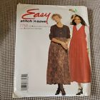 Vintage Sewing Pattern 90s EZ McCalls 7753 Maxi Dress Jumper Empire Sz Xs-M 4-14