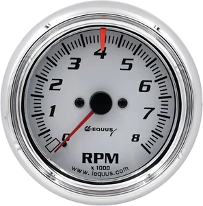 5078 3-3/8" Tachometer, White - Picture 1 of 1
