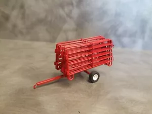 1/64 Custom scratch built curral panels with trailer Farm gates red - Picture 1 of 5