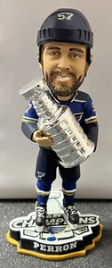 David Perron St Louis Blues 2019 Stanley Cup Champions Bobblehead FOCO w/ Box - Picture 1 of 3