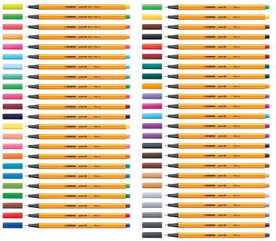Stabilo Point 88 Fineliner 0,4 mm Einzelstifte Auswahl 65 Farben 6x Neon Pastel - Bild 1 von 2
