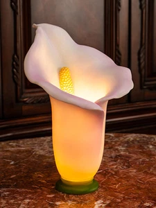 Pink & White Calla Lily Flower Accent Lamp - Picture 1 of 1