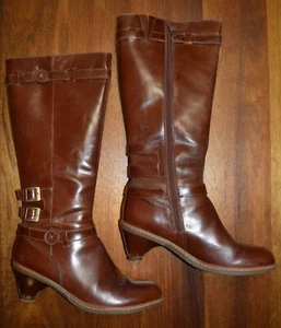 WOMANS DR MARTINS KNEE HIGH BOOTS AMBER COLOUR SIZE 7 UK - Picture 1 of 8