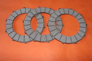 TRIUMPH T20 TIGERCUB SET OF 3 CLUTCH FRICTION PLATES T1503 57-1503 1957-68 - Picture 1 of 1