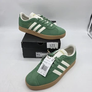 Adidas VL Court 2.0 Shoes Mens Size 9.5 Green Gum Suede Casual Sneakers - Picture 1 of 14
