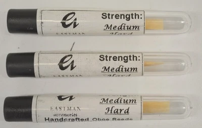 LOTE DE 3 CAÑAS DE OBOE EASTMAN NUEVAS, RESISTENCIA: DUREZA MEDIA Foto 1 de 4