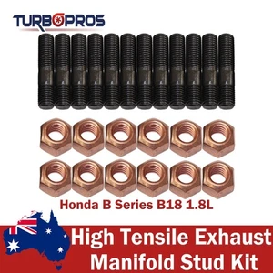 High Tensile Exhaust Manifold Stud Kit For Honda B Series B18 1.8L - Picture 1 of 6