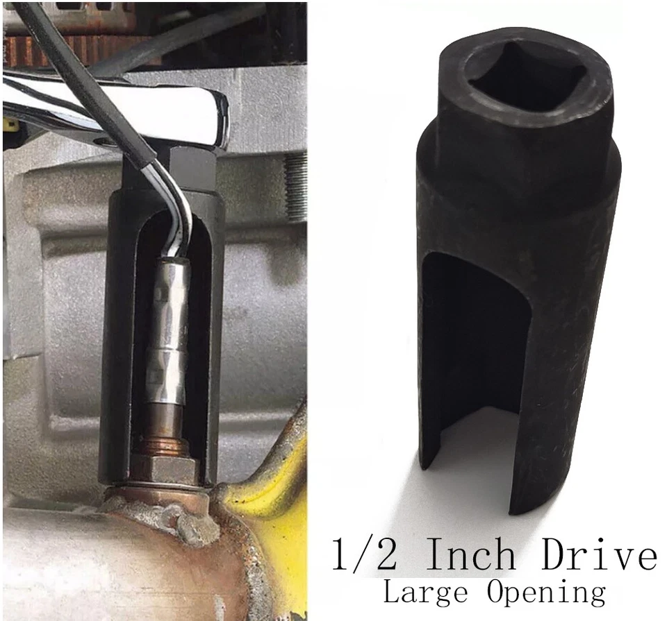 Oxygen Sensor Socket With Side Wire Cutout 1/2In Drive Removal Install Tool 7/8" - Image 1 of 4