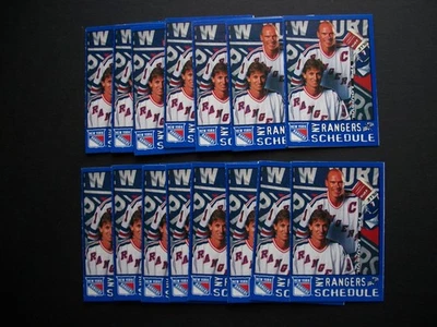 🌟 Lote de 15 horarios de bolsillo de los New York Rangers 1996-97 🌟 Gretzky Messier Foto 1 de 4