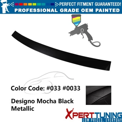 Fits 10-16 Benz E-Class W212 4Dr OE Style Painted #033 Black Roof Spoiler ABS Foto 1 de 4