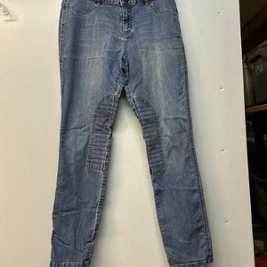 **NEW YORK & COMPANY** LOW RISE STRAIGHT LEG WOMENS JEANS sz12 Blue - Picture 1 of 5