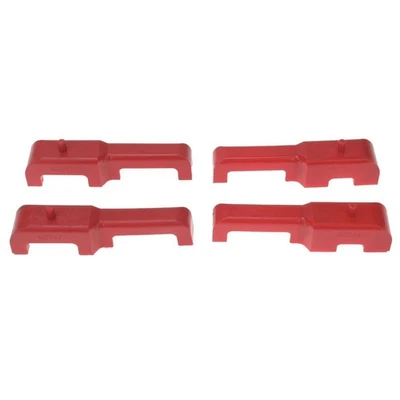 Almofadas isoladoras de radiador de uretano vermelho C4 Corvette 1984-1989 - Imagem 1 de 4