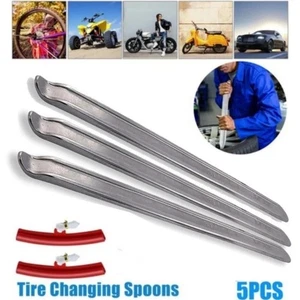 Herramienta de palanca de hierro para cuchara de neumáticos de motocicleta, kit de barra de reparación de cambio con protector de llanta - Imagen 1 de 6