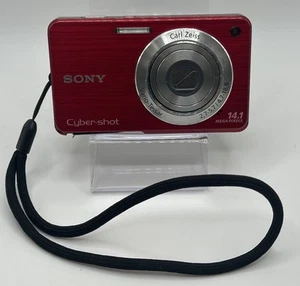 SONY CYBERSHOT 14.1 MP DIGITAL STILL CAMERA RED DSC-W560 *TESTED & WORKING* - Picture 1 of 4