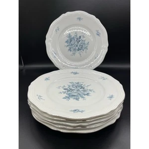 Johann Haviland Rosamonde Chippendale Set of 6 Dinner Plates Bavaria Germany - Picture 1 of 5